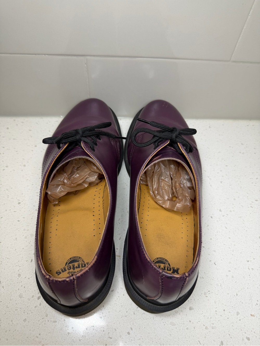 Dr. Martens 1461 Made In England Purple Derbies US 9 UK 8 VINTAGE shoes men’s - Picture 6 of 16